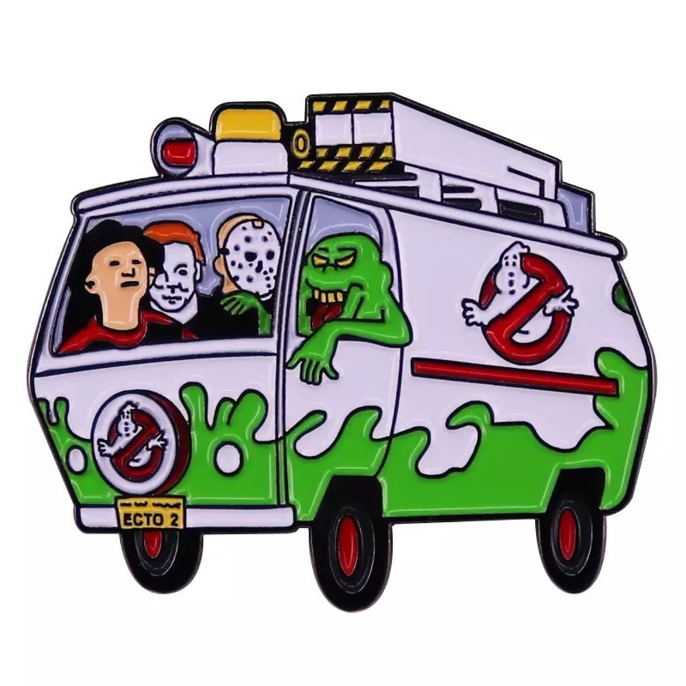 Ghostbusters Horror Movie Villains Mashup Enamel Pin